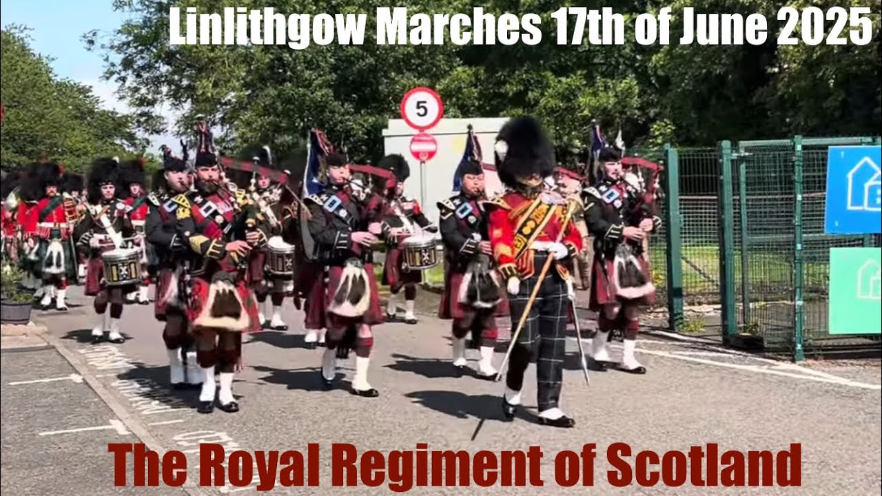 The Royal Regiment of Scotland Proclamation at Linlithgow marches 17th June 2025 #brittisharmy