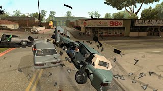 GTA San Andreas but the Traffic Speed is 10000% FASTER