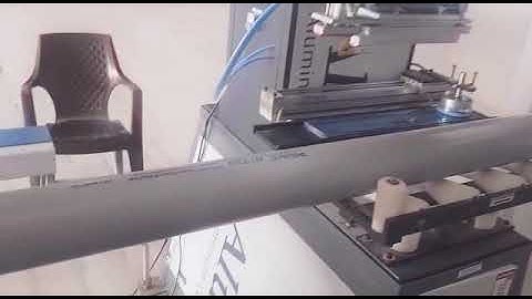 Online PVC Pipe Printing Machine with changable Batch number marking system Airopower Systems Mumbai