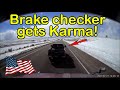 A Day in The Life of an American Truck Driver - Road Rage, Brake Check, Car Crash, Instant Karma USA