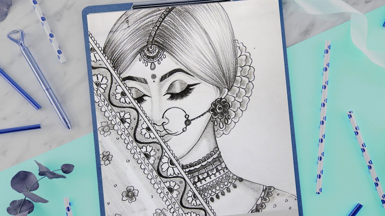 Bride Pencil Sketch