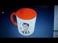 Caricature numrique imprime sur mug  animation vnementielle
