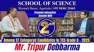 Mr. Tripur Debbarma, the 2nd Rank Holder among ST Category in TPS Grade II – 2025!