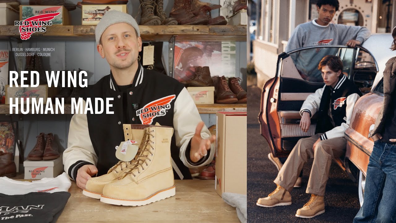 Shop the Red Wing X HUMAN MADE Varsity Jacket 97620 | Official Red