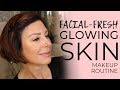 Fresh From the Facialist Glowing Skin Quick Makeup Routine | Dominique Sachse