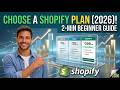 Choose a Shopify Plan 2026 2 Min Beginner Guide