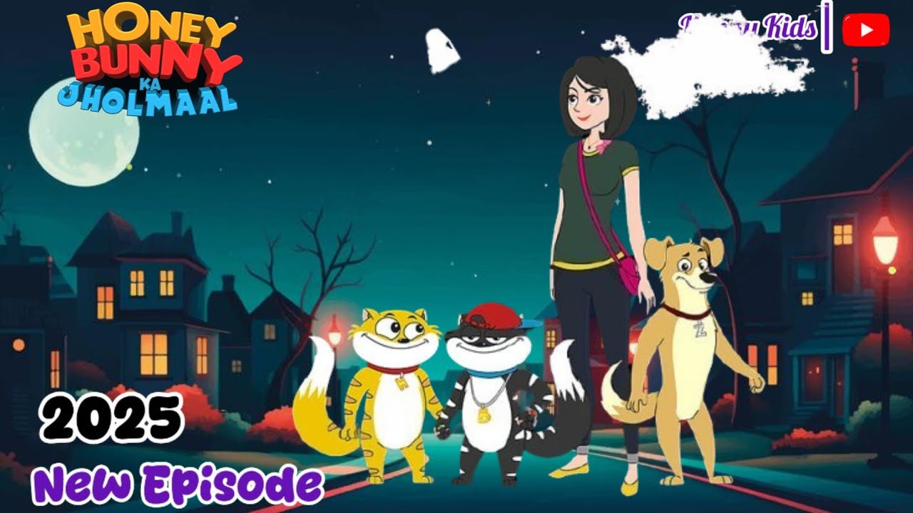 Dukan me Customer | Honey Bunny Funny Scene | Cartoon For Kids In Hindi | Hunny Kids 