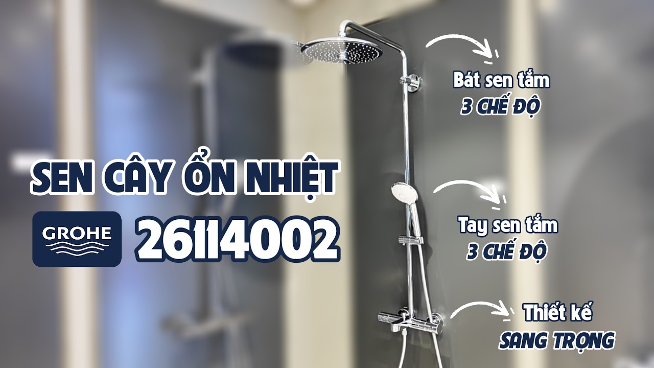 Bộ cây sen tắm ổn nhiệt Euphoria 260 GROHE 26114002