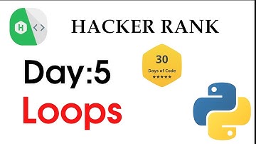 hacker rank day 5 solution with python || Loops in python || 30 days of code ||hyena academy