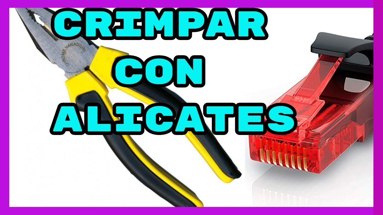 🔴COMO Crimpar RJ45 con ALICATES / cabo de red ETHERNET🔴 