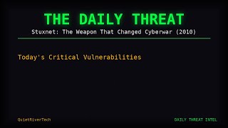 Cold Cases | Stuxnet: The Weapon That Changed Cyberwar