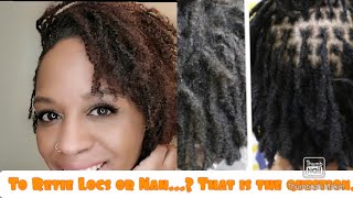 Palm rolling vs. Retie on DIY microlocs....the gift and no curse