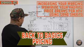 Back To Basics  Pricing