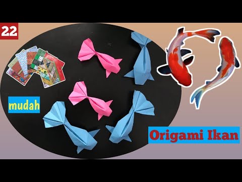  Cara  membuat  Origami  Ikan  Koi Tutorial Origami  lengkap 
