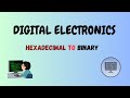 Hexa-decimal to Binary // easy // in Telugu