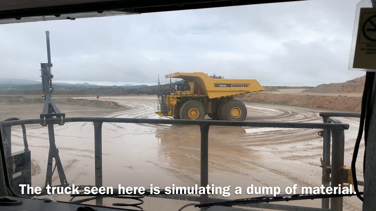 A ride in an autonomous Komatsu mine truck