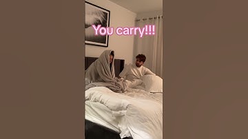 He is so scared…🤣 #shorts #couple #prank