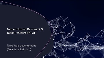 The Sparks Foundation | Web Development | Task 6 | #GRIPSEPT21 | (Testing using Selenium)