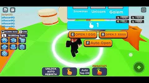 I just got auto tap for free (short vid) OBBY Tapping simulator