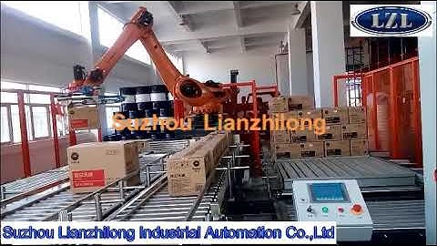 KUKA robot carton case palletizer