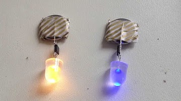 Morsing LED throwie & blinking throwie with SOIC-8 Attiny (Attiny45)