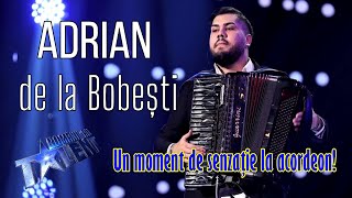 Romanii Au Talent 2022: Adrian de la Bobesti, interpretare de senzatie la acordeon!