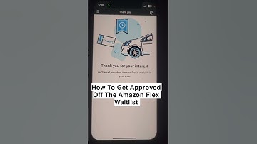 How To Get Approved Off Amazon Flex Waitlist #amazonflex #reactivate #waitlist #deactivate #tv