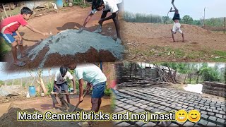 Made Cement bricks dineshkumeti cement bricks