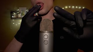ASMR | Gentle Spit Painting w/ Gloves & Mouth Sounds 🎨