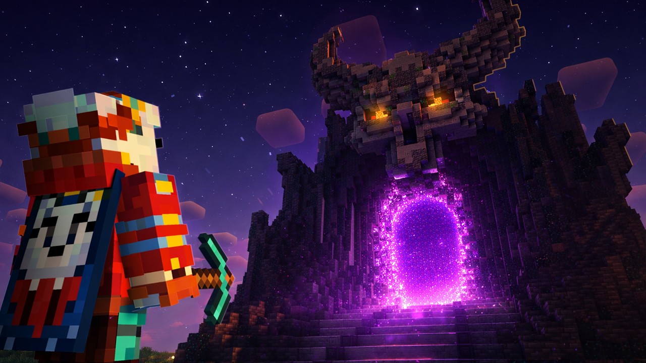 I Transformed a Nether Portal in Hardcore Minecraft...... - YouTube