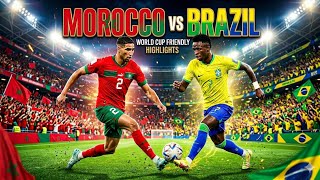 البرازيل والمغرب تعادل هو الفاصل في المقابلة 👌👌