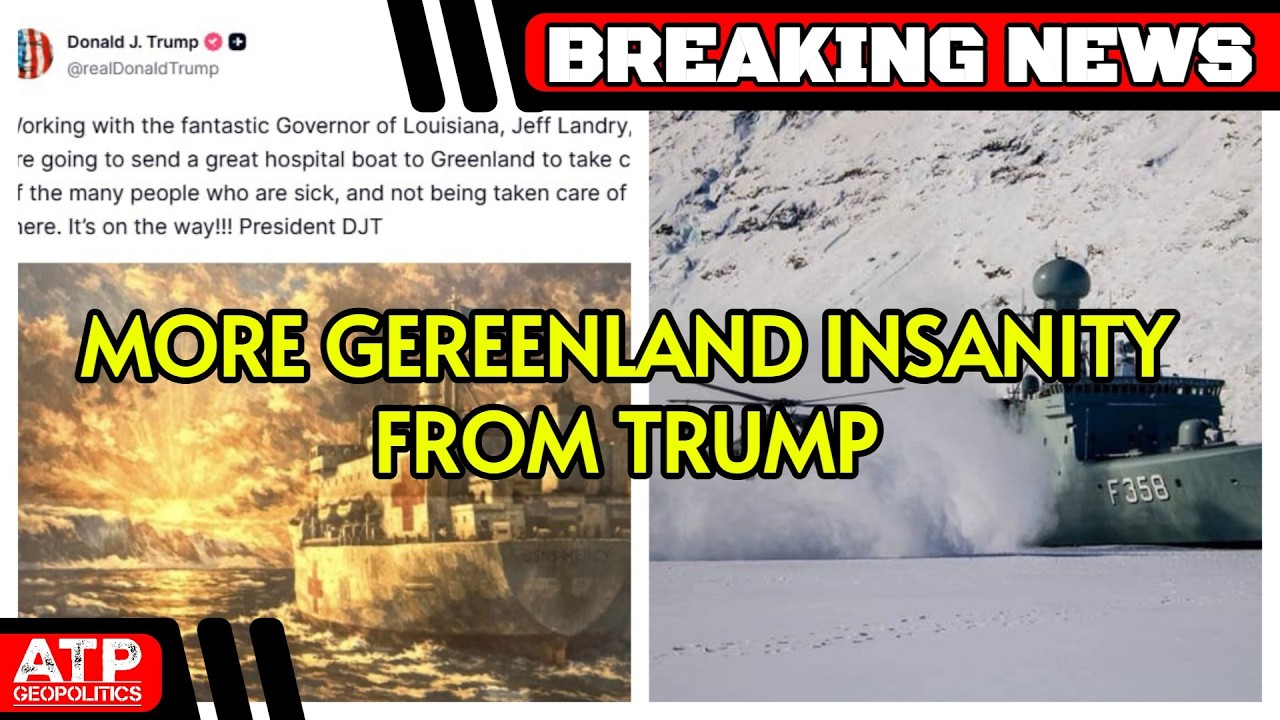 BREAKING: Trump's Insanity Knows No Bounds as He Sends a Hospital Ship to Greenland for No Reason