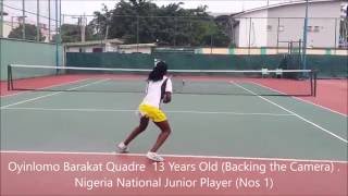 Oyinlomo Tennis Video 2