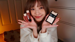 ASMR RP 🧸 FRIEND DOES YOUR CLEAN GIRL MAKEUP (chatty storytime, brushing, contacts) {layered sounds} screenshot 4