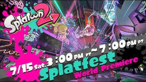 Splatoon 2 World premiere!