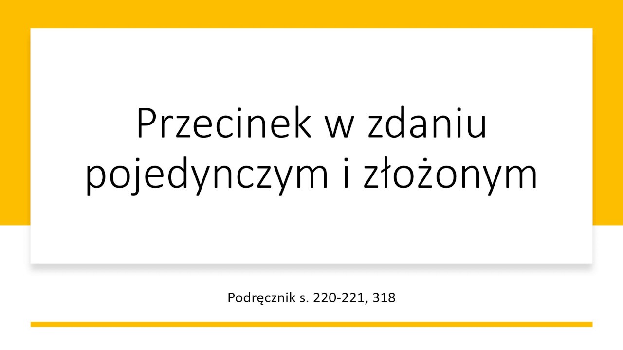 Przecinek w zdaniu pojedynczym i złożonym, klasa 5, język polski