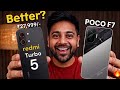 Redmi Turbo 5 vs POCO F7 Which is Best To Buy 🔥🔥🚀🚀🚀 #pocox8pro