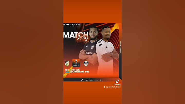 🤩 UEFA Avropa Liqasr⚔️ MD2⚽️ @bkhackenofcl 🆚️ "Qarabağ"🗓 5 oktyabr🕚 23:00🏟 Ullevi stadium📺 CBC Sport
