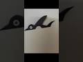 Paper Bird | Easy paper cutting art  #diy #art #papercraft #original