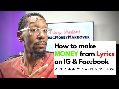 How to make money from lyrics on Instagram & Facebook stories