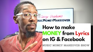 How to make money from lyrics on instagram & facebook stories