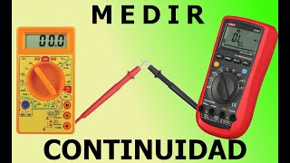 como medir continuidad  con multimetro o tester