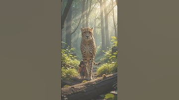 Cheetah Saves Lost Child in the Forest! 🐆❤️ Heartwarming AI-Generated Short Film 4K Hyper-Realistic