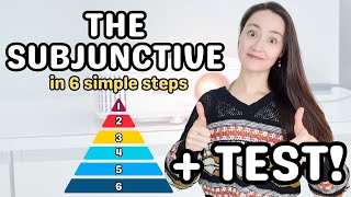 THE SUBJUNCTIVE in 6 simple steps + TEST! I suggest that you watch this lesson ;)