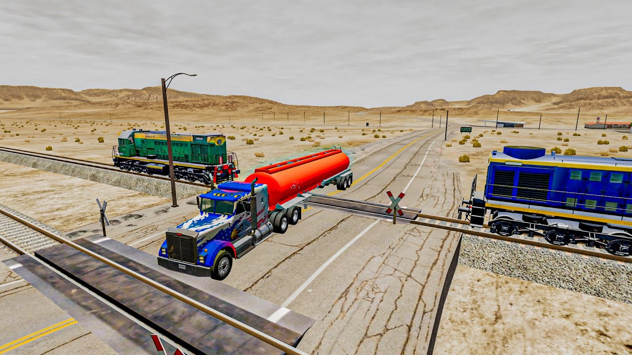 Trains vs Trucks Beamng RDX YouTube