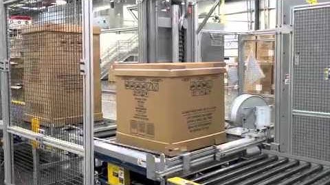 H2BC Custom Strapping Machine | Banding Machine Securing Basiloids and Large Corrugated Containers