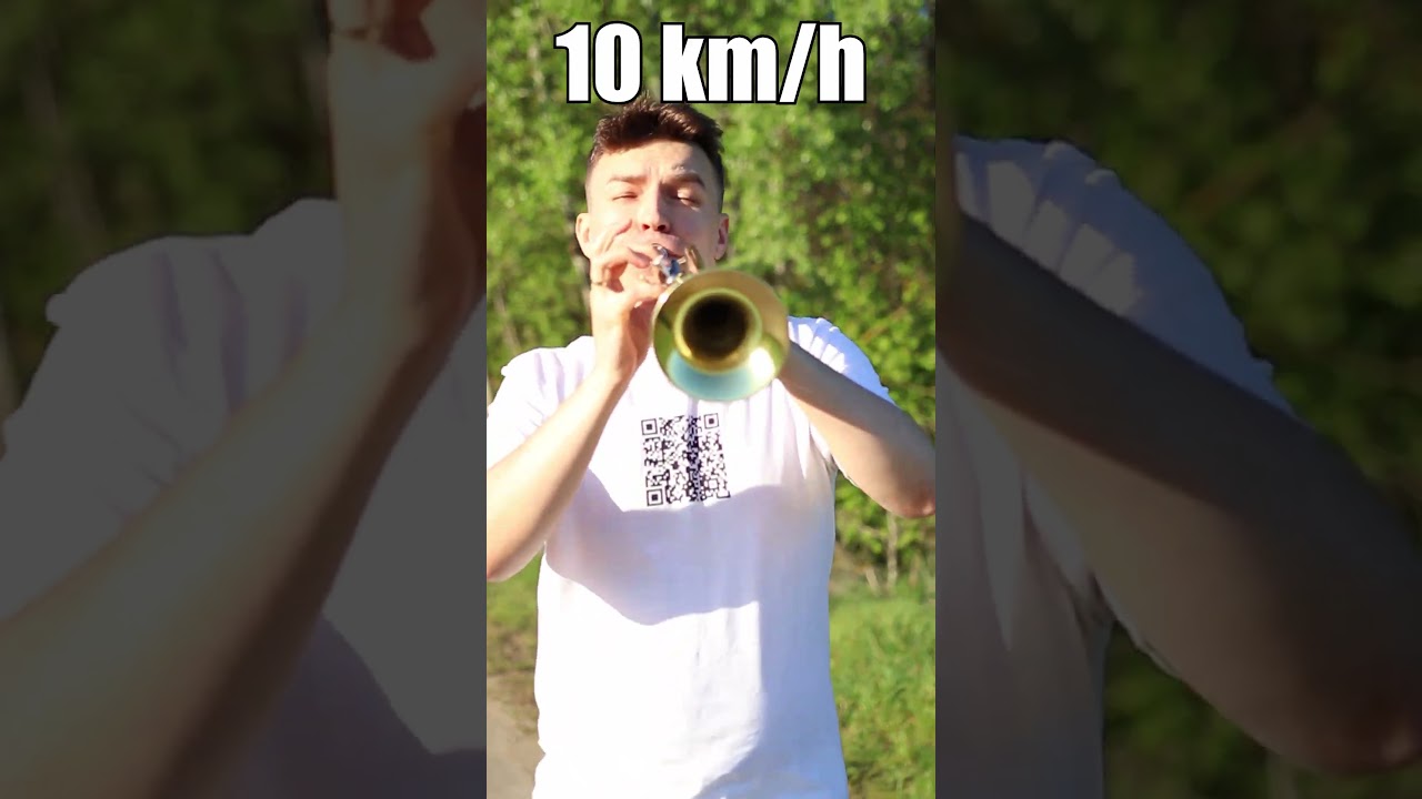 Playing Trumpet While Sprinting Faster and Faster