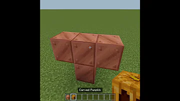 Building The Copper Golem In Minecraft Parody 