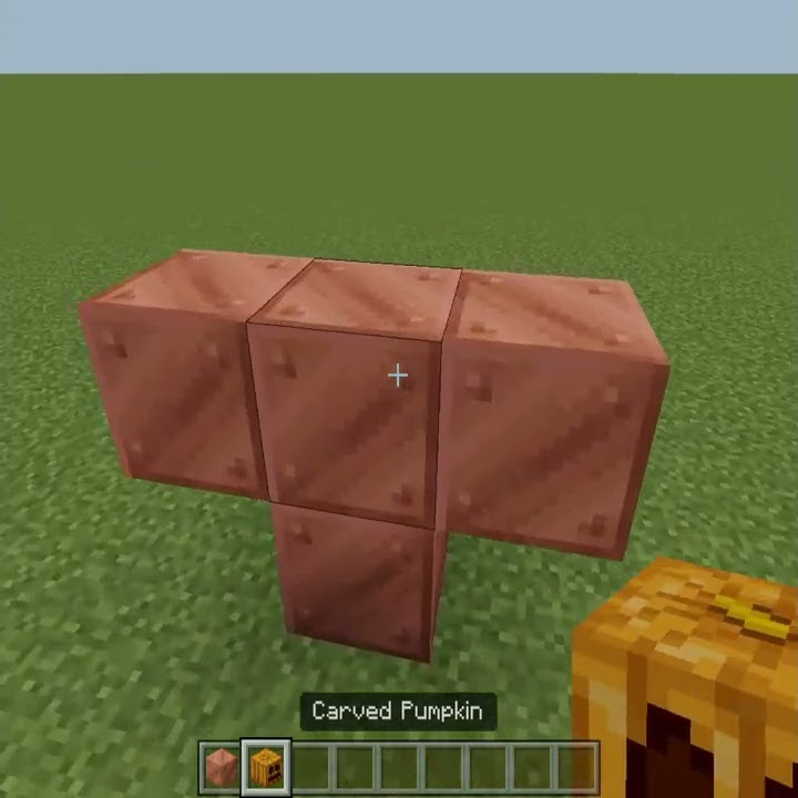 building the copper golem in minecraft (parody)