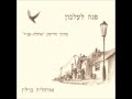 פנה לעלבון- אודהליה ברלין